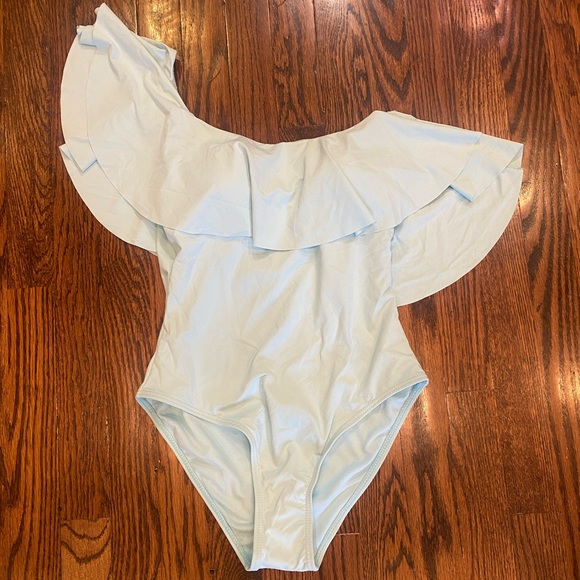 NWOT Envya One Piece Swimsuit Light‎ Blue Size Small - Picture 2 of 3